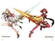 Aegis swords Pyra Mythra